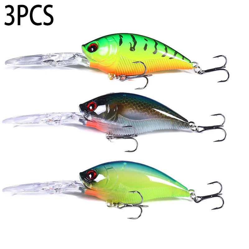 12.5cm 20.5g Crankbait leurre Fishing Lure Pike Carp Fishing Artificial Hard Bait Fish Lures Wobbler Crankbait Fishing Tackle