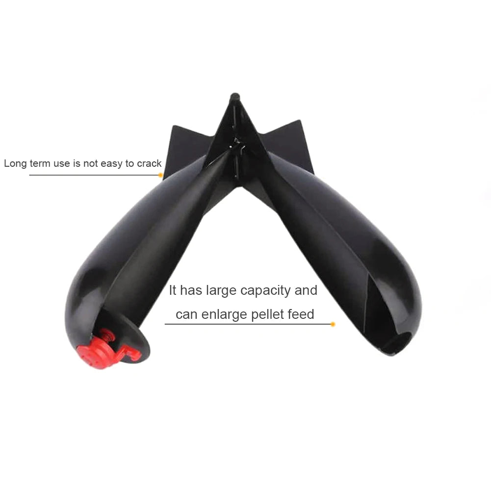 Rocket Feeders Lure Bait Fishing Tackle Tools Outdoor Carp Fishing Feeder Float Holder Portable Easy Fishing Carrying