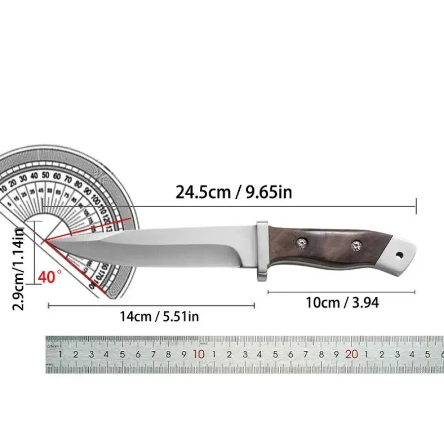 Outdoor camping knife, 5CR corrosion-resistant steel blade
