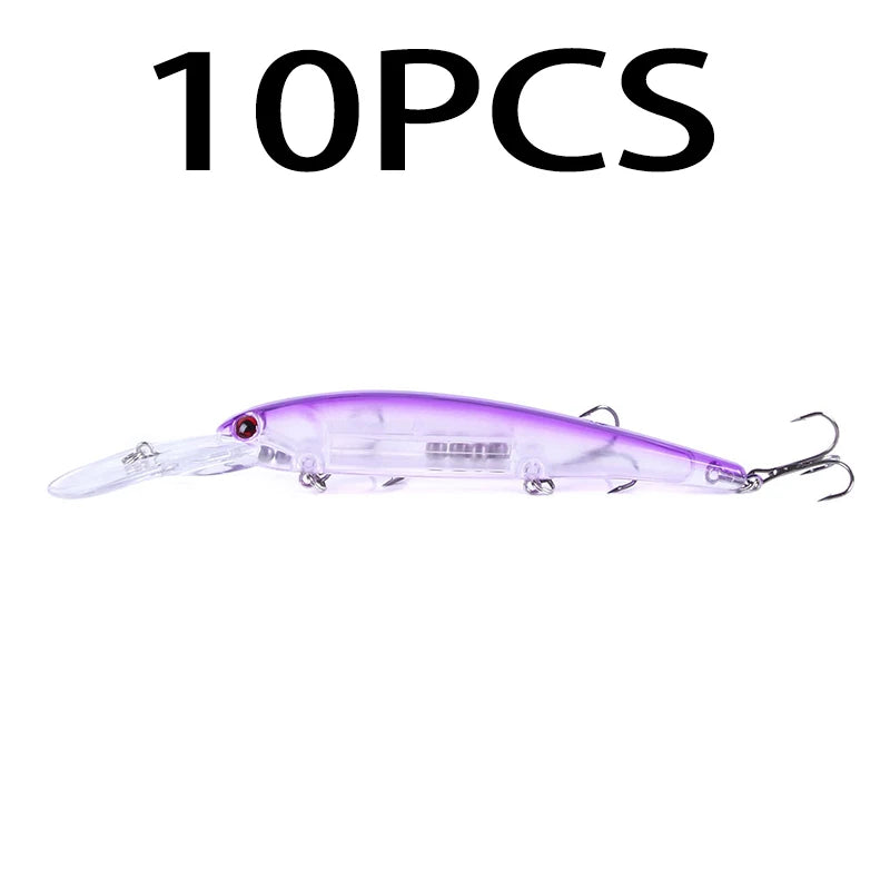 16.5cm 21g 6# Hook Deep Diving Large Minnow Wobbler Lure Artificial Hard Bait Crankbait Bass Pike Walleye Perch Fishing Gear