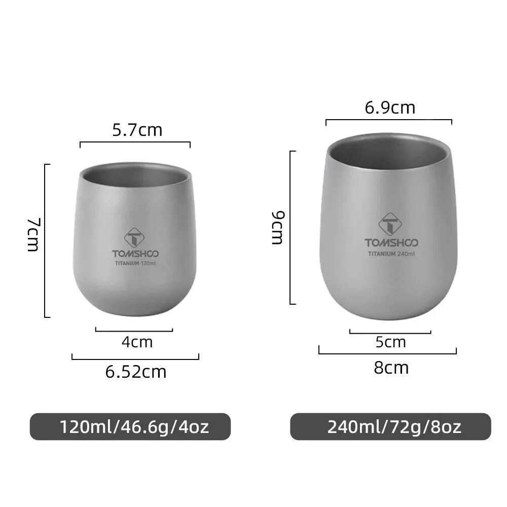 Titanium Cup Insulated Double Wall Drink Cup