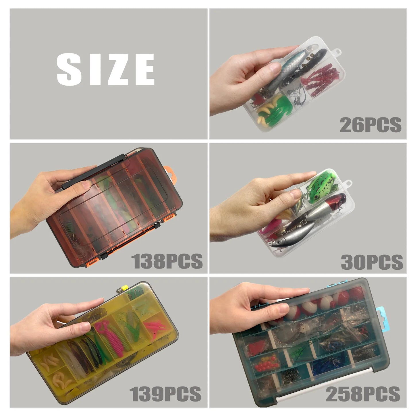 Fishing Lures Set Soft Hard Baits Metal Jig Spoon Gear Layered For Bass Pike Crankbait Tackle Accessories