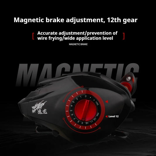 GW Sulong Drip Wheel Road Yahai Fishing Wheel Bearing Magnetic Brake Fishing Line Wheel Blackening Universal Wheel