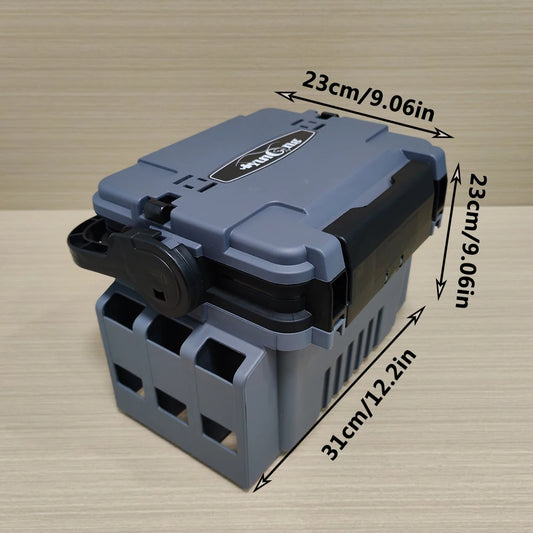 Double layer lure fishing box, fishing gear toolbox,