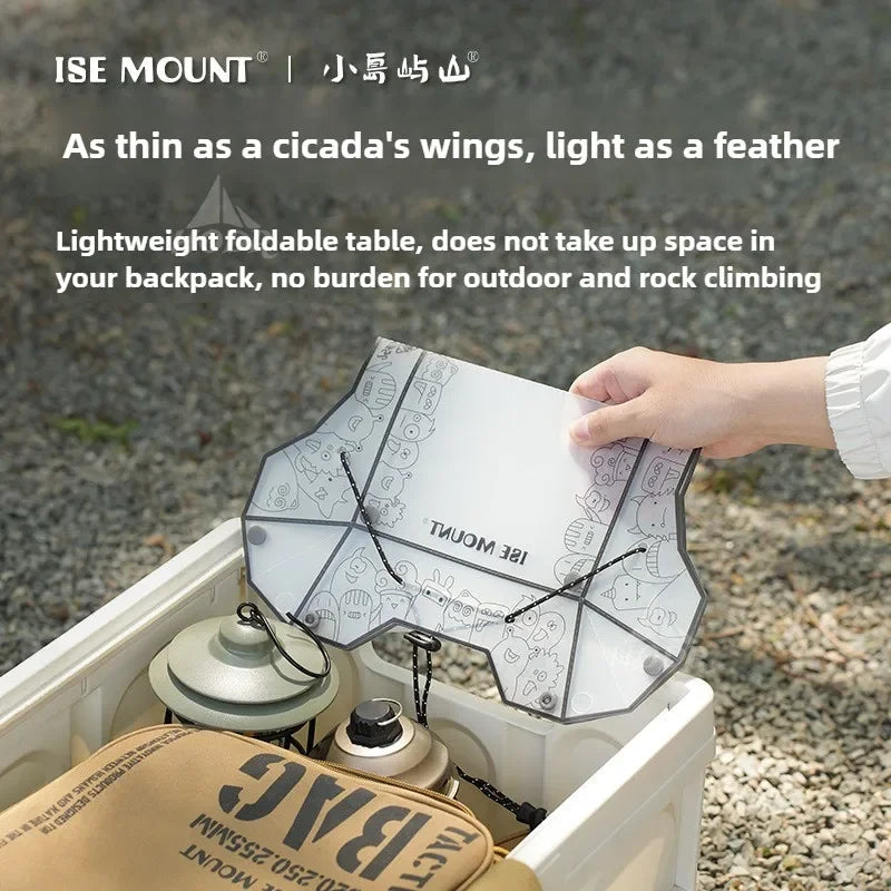 Ultralight Folding mini Table Small Folding PP Camp Table & Tray