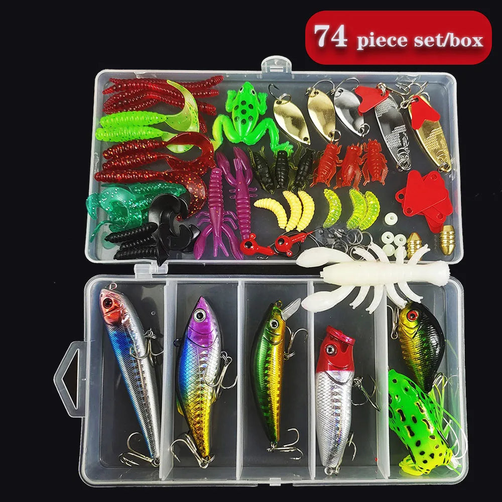 Hard Metal Bait  With Box Accessories Silicone Lures