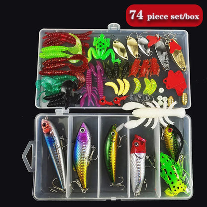 Hard Metal Bait  With Box Accessories Silicone Lures