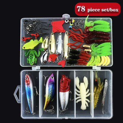 Hard Metal Bait  With Box Accessories Silicone Lures