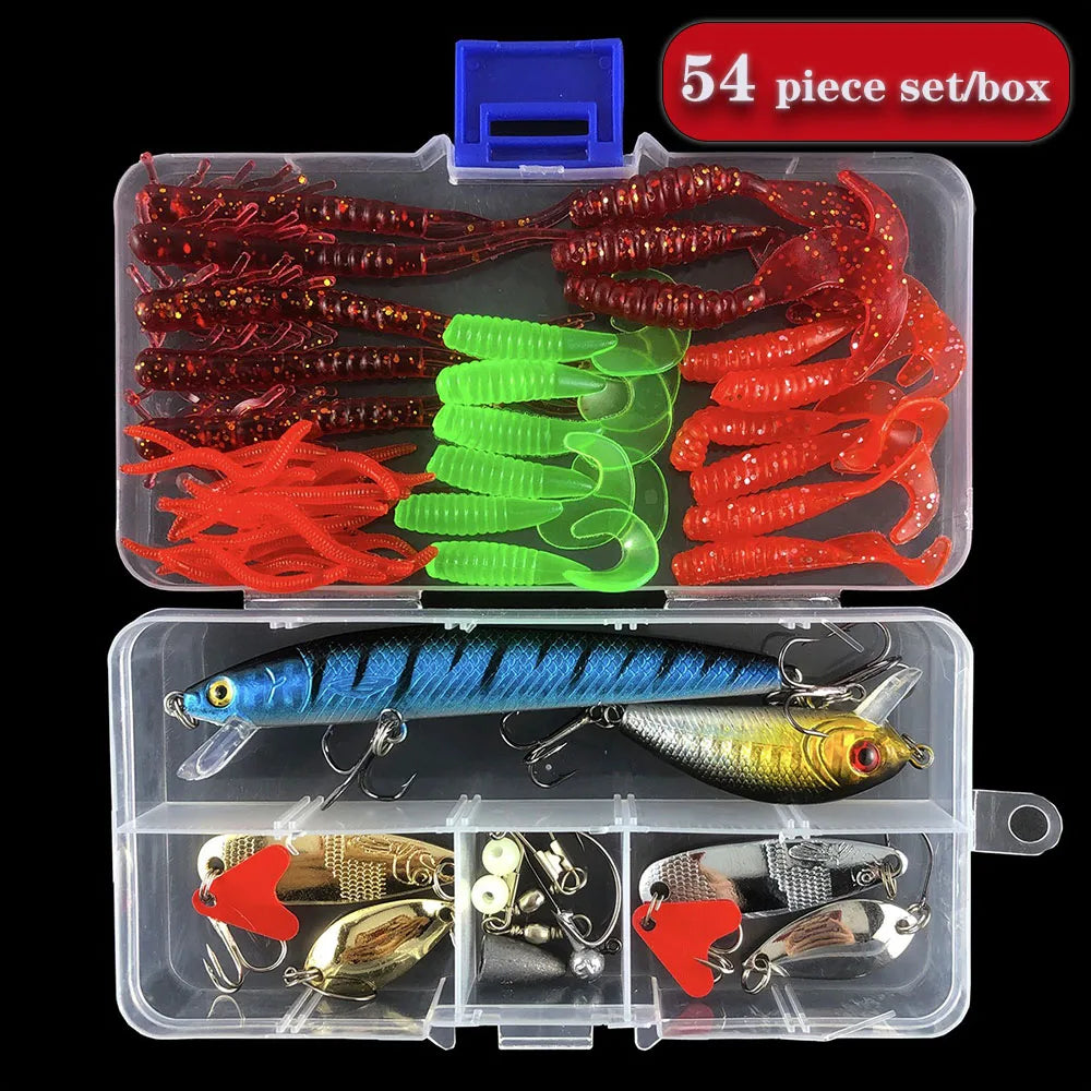 Hard Metal Bait  With Box Accessories Silicone Lures