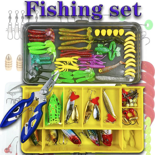 Hard Metal Bait  With Box Accessories Silicone Lures