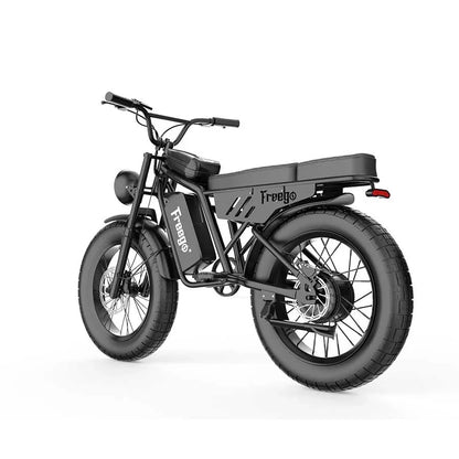 FREEGO F0 Electric Bike 20 Inch Fat Tire Off Road Ebike 48V 10.4AH Battery Powerful Mountain Electric Bicycle