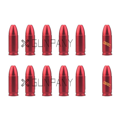 6/12 Pack 9mm Snap Cap Pistol Dry Firing Fake Cartridge For Gunsmithing Training