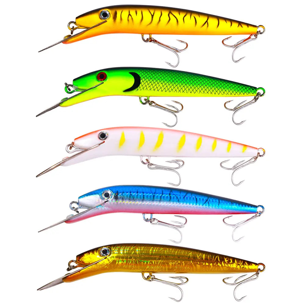 [USA Stock] 20.7cm 62g Minnow Fishing Lure Set Fast Delivery Heavy Duty Saltwater Hard Bait Long Casting Trolling Lures