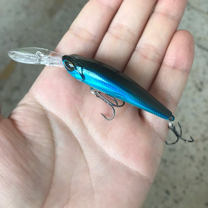 1Pcs Floating Minnow Fishing Lure Wobblers 9cm 5.8g Artificial plastic Hard Bait Crankbait Bass Pike Jerkbait Fishing Tackle
