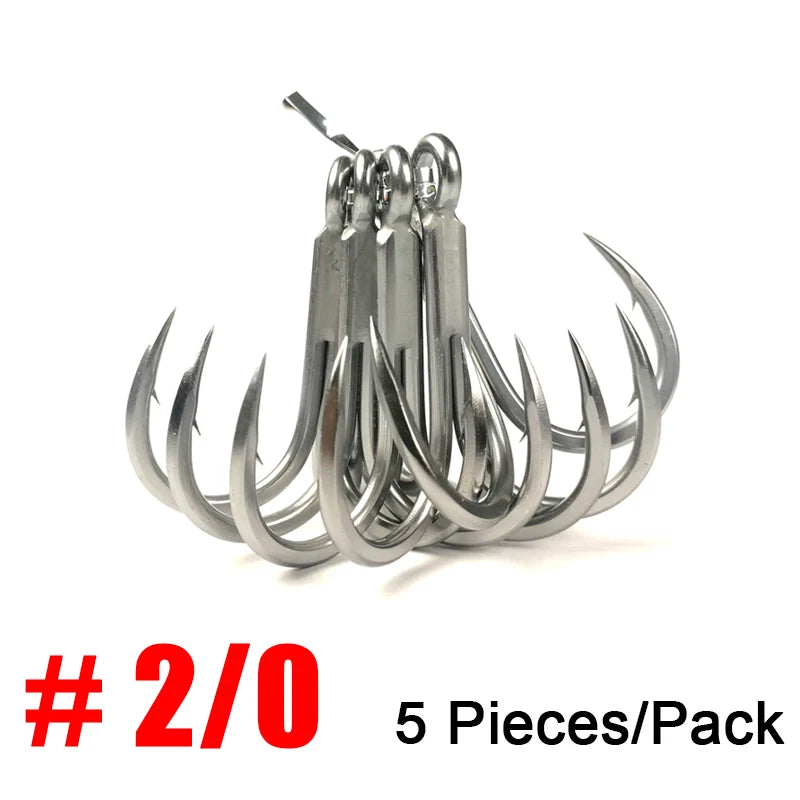 Treble Fishing Hooks  Sea Fishing Accessories Anti-Rust Coating Triple Anchor Hooks For Carp