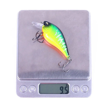 Hengjia 1pcs 7cm 9.5g Square Bill Crankbait Artificial Wobbler Shallow Diving Bait Fishing Lure for Bass