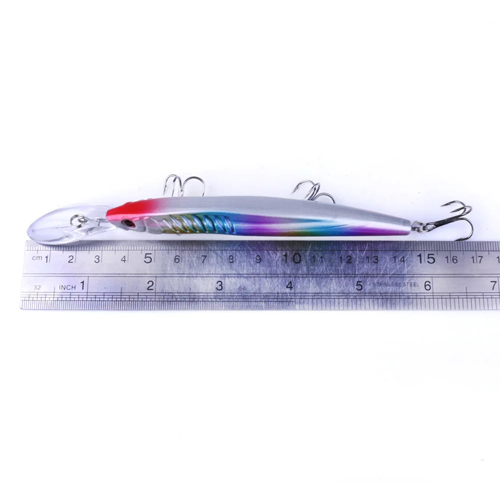 14.5cm 12g  Fishing Lure Minnow Wobblers Hard Bait For Freshwater Bass Carp Pike Tackle Isca Pesca Artificial Bait