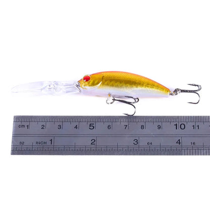 HENGJIA 1pcs Minnow Fishing Wobbler Trolling Lure 10cm 7g Crankbait Artificial Hard Plastic Bait Fishing Tackle Carp Pike