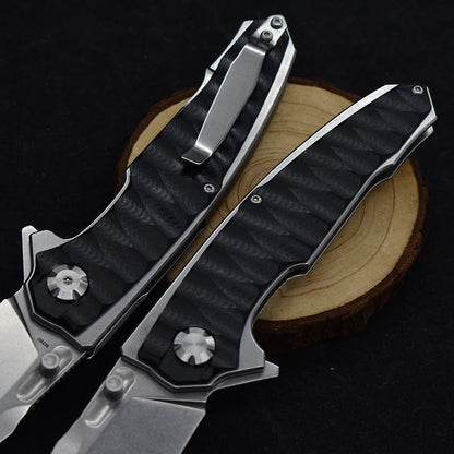Steel Folding Knife Outdoor Camping Survival Hunting Knife