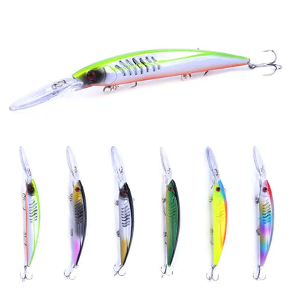 14.5cm 12g  Fishing Lure Minnow Wobblers Hard Bait For Freshwater Bass Carp Pike Tackle Isca Pesca Artificial Bait