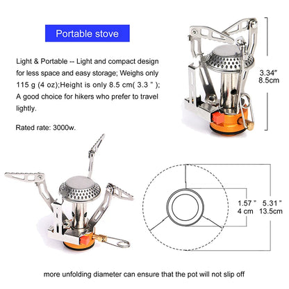 Camping Cookware Set Outdoor Tableware Equipment Supplies