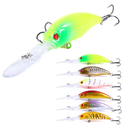 HENGJIA 1pcs Minnow Fishing Wobbler Trolling Lure 10cm 7g Crankbait Artificial Hard Plastic Bait Fishing Tackle Carp Pike