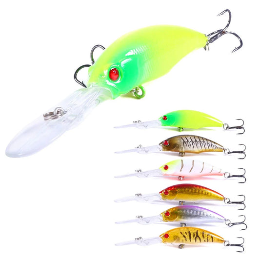 HENGJIA 1pcs Minnow Fishing Wobbler Trolling Lure 10cm 7g Crankbait Artificial Hard Plastic Bait Fishing Tackle Carp Pike