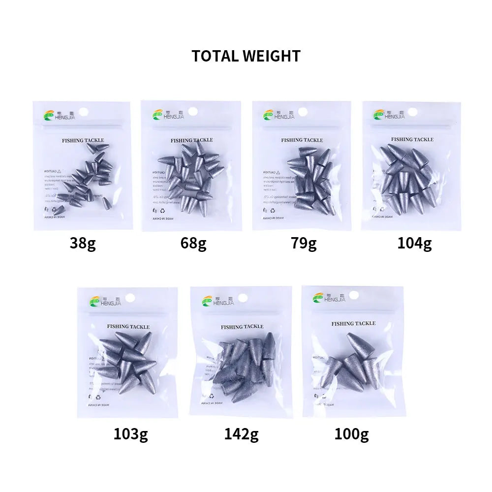 1.75g 3.5g 5g 7g 10g 14g 21g Fishing Weight Sinkers Bullet Weight Sinker Fishing Tackle Accessories