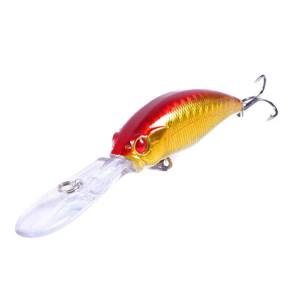 HENGJIA 1pcs Minnow Fishing Wobbler Trolling Lure 10cm 7g Crankbait Artificial Hard Plastic Bait Fishing Tackle Carp Pike