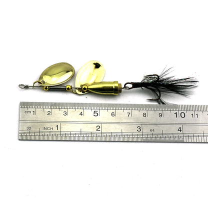 1pcs Fishing Spoon Lures Double Drop Sequins Fishing Tackle 8.8cm 10.7g Fishing Tackle Metal Spinnerbait