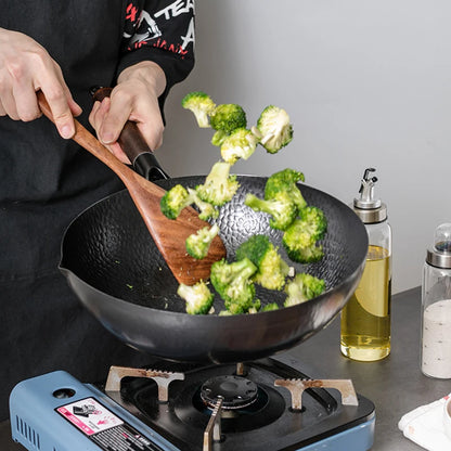 Konco Pure Iron wok cast iron pan Non-coated Pot