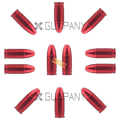 6/12 Pack 9mm Snap Cap Pistol Dry Firing Fake Cartridge For Gunsmithing Training