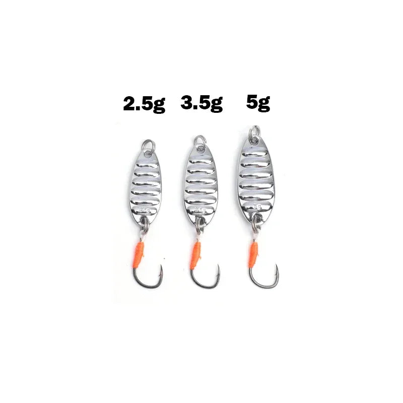 1 Metal Spoon Sequin Fishing Lures Pesca Leech Jig Wobbler Isca Artificial Crankbaits for Fly Fishing Hard Baits Trout Lure