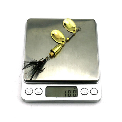 1pcs Fishing Spoon Lures Double Drop Sequins Fishing Tackle 8.8cm 10.7g Fishing Tackle Metal Spinnerbait
