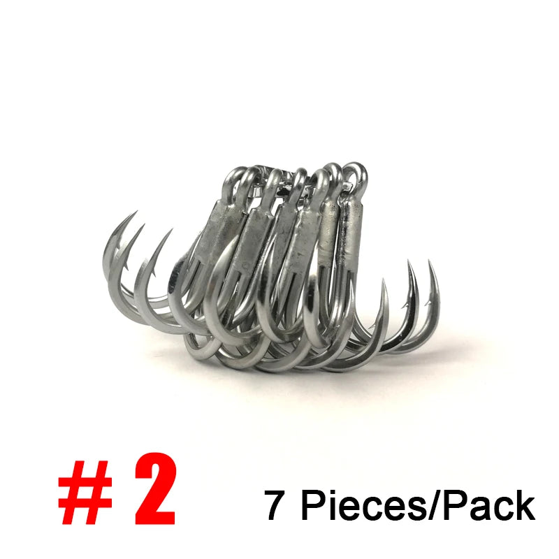 Treble Fishing Hooks  Sea Fishing Accessories Anti-Rust Coating Triple Anchor Hooks For Carp