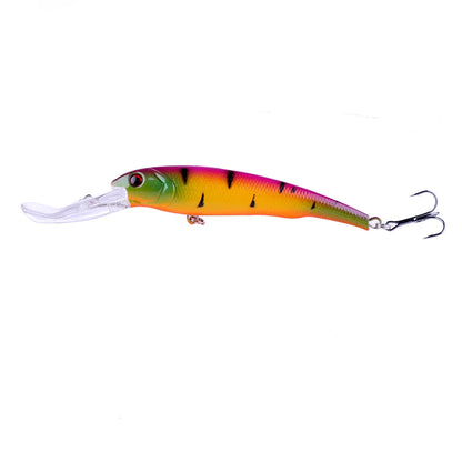 Hengjia 16.5cm 28g Big Minnow Lure Trolling Bait Artificial Wobblers  Deep Diving Sea Fishing Tackle Bass Pike Crankbaits