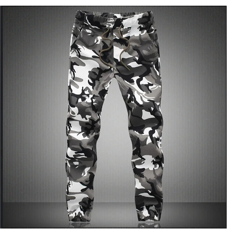 M-5X 2025 Mens Jogger Autumn Pencil Harem Pants Men Camouflage Military Pants Loose Comfortable Cargo Trousers Camo Joggers