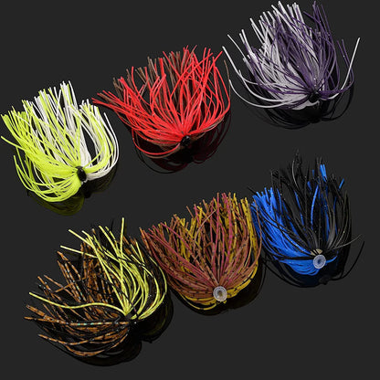 24/48Pcs Silicone Jig Skirts lure for Spinnerbaits Buzz baits