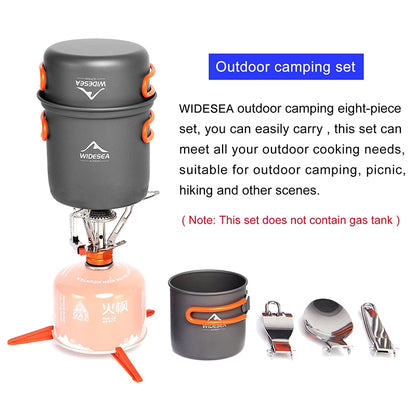 Camping Cookware Set Outdoor Tableware Equipment Supplies