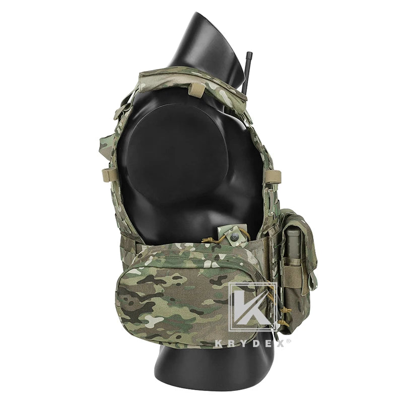 KRYDEX Tactical Body Armor Combat Vest Plate Carrier With Magazine Pouch