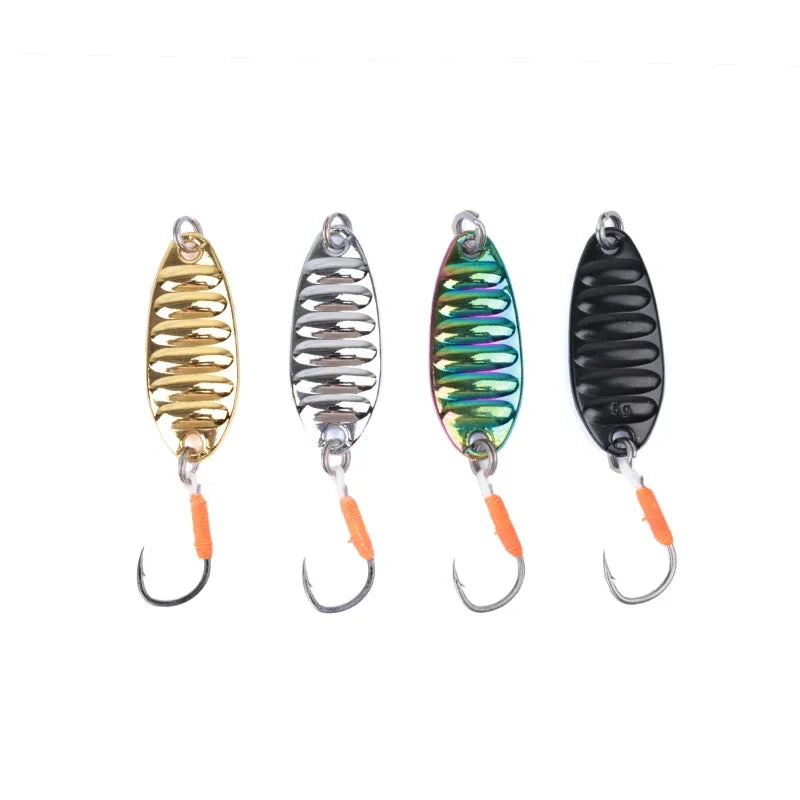 1 Metal Spoon Sequin Fishing Lures Pesca Leech Jig Wobbler Isca Artificial Crankbaits for Fly Fishing Hard Baits Trout Lure
