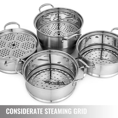 5 Layer Food Steamer   Stainless Steel Stock Pot for Steaming