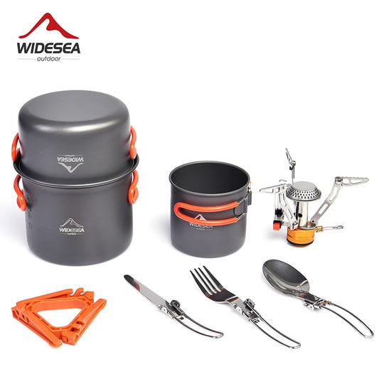 Camping Cookware Set Outdoor Tableware Equipment Supplies