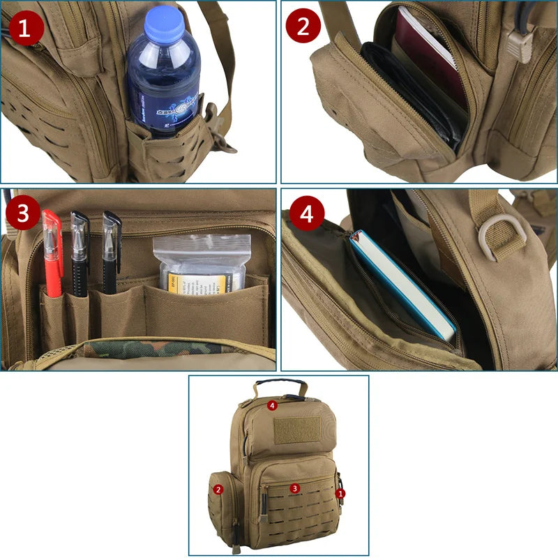 Outdoor Tactical Bag Military Shoulder Bag Sport Backpack Tactical Satchel for Every Day Carry Hunting Camping Waist Bag