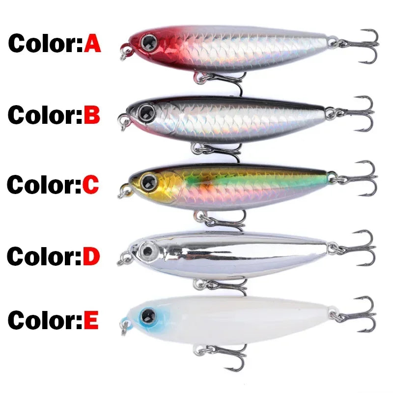 1 OUTKIT Fishing Lure Floating Pencil StickBait Lure 6cm 6g Wobblers Topwater Crankbait Lures Artificiais Long Casting Hard Bait