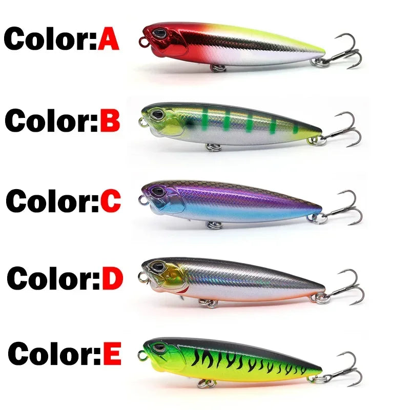 1 1PCS 6.5cm 5.8g Floating Pencil Fishing Lure Top Water Dogs Hard Lures Baits Wobbler Artificial Hard Bait Fishing Tackle Pesca