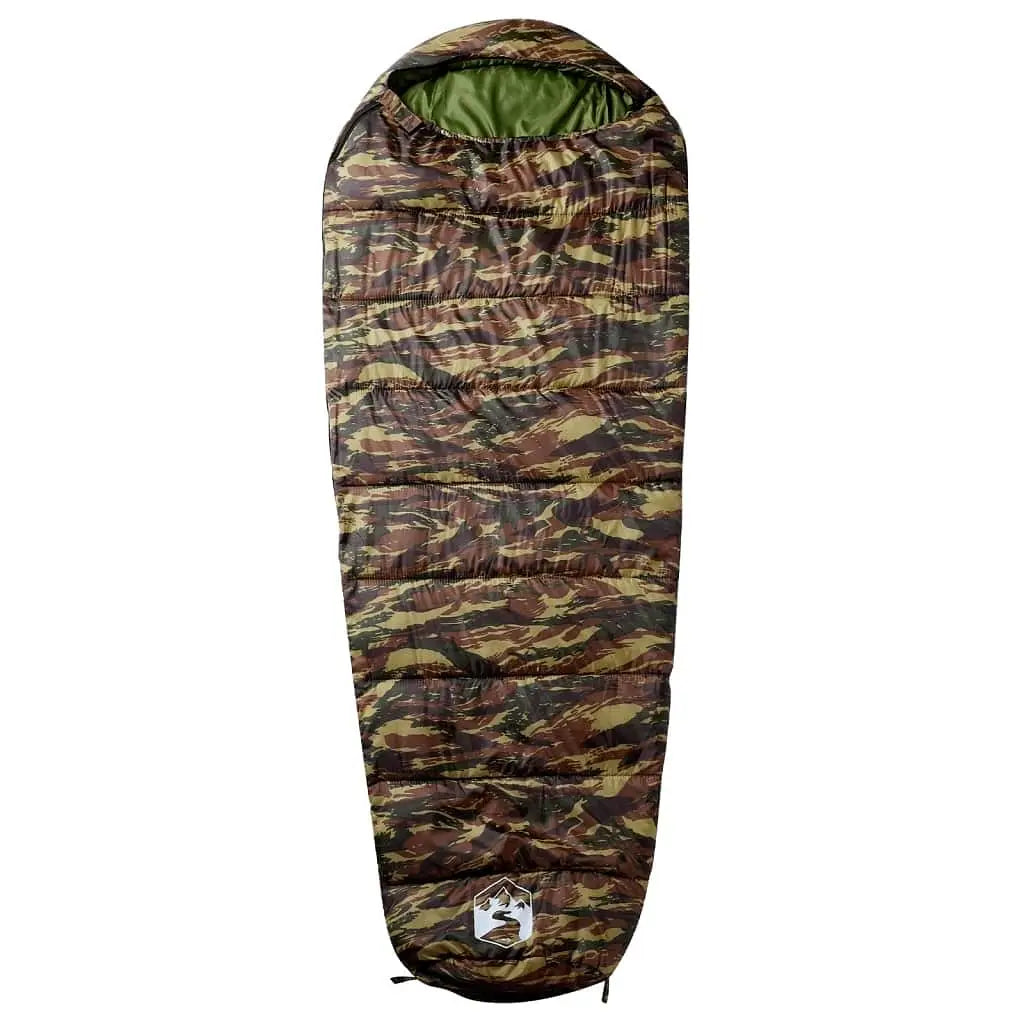 W2B VidaXL Comfortable and Lightweight Winter Sleeping Bag for Adults 3 Seasons Camping with Polyester and Nylon Mummy Style