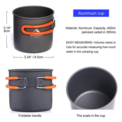 Camping Cookware Set Outdoor Tableware Equipment Supplies