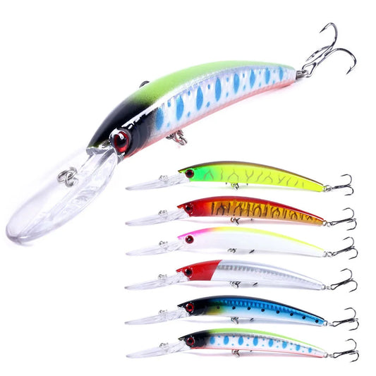 HENGJIA 1pcs 15cm 15g  Deep Diving Jerkbait Artificial Hard Bait Fishing Wobblers Minnow Lure for Bass Pike Carp Fishing  Tackle