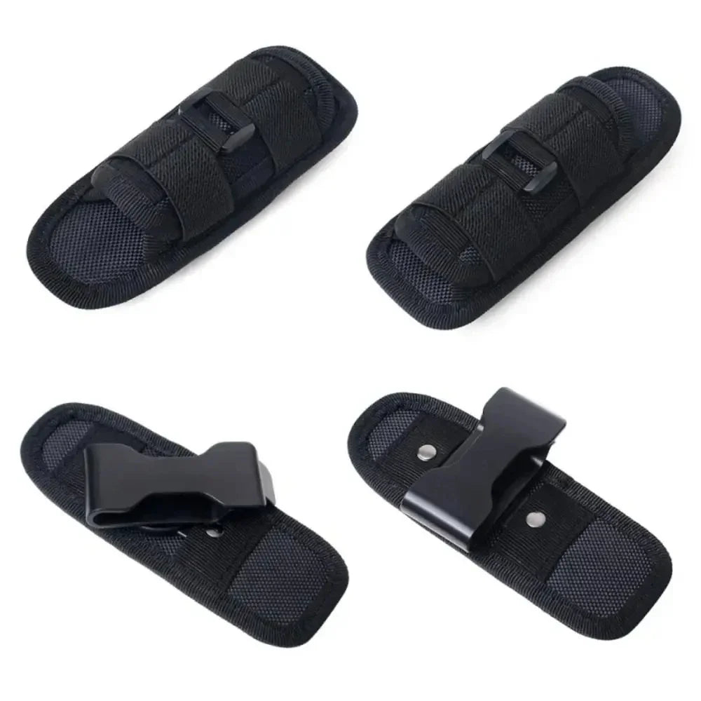 Tactical Flashlight Pouch Belt Torch Bag Durable Hunting Lighting Accessory